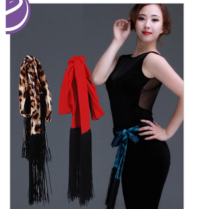 

fashion Latin dance professional accessories performance modern dance tassels belt