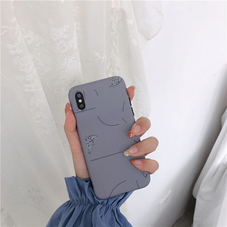 Крутой чехол с абстрактным серым рисунком для iPhone XS, XR, XS, Max, X, 8, 7, 6, 6S Plus, мягкий чехол для телефона IMD, чехол для задней панели