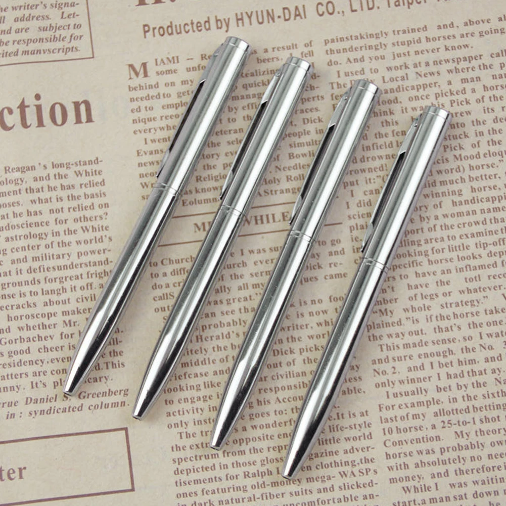 Новинка Лидер продаж 1 шт. мини металлическая шариковая ручка Вращающаяся