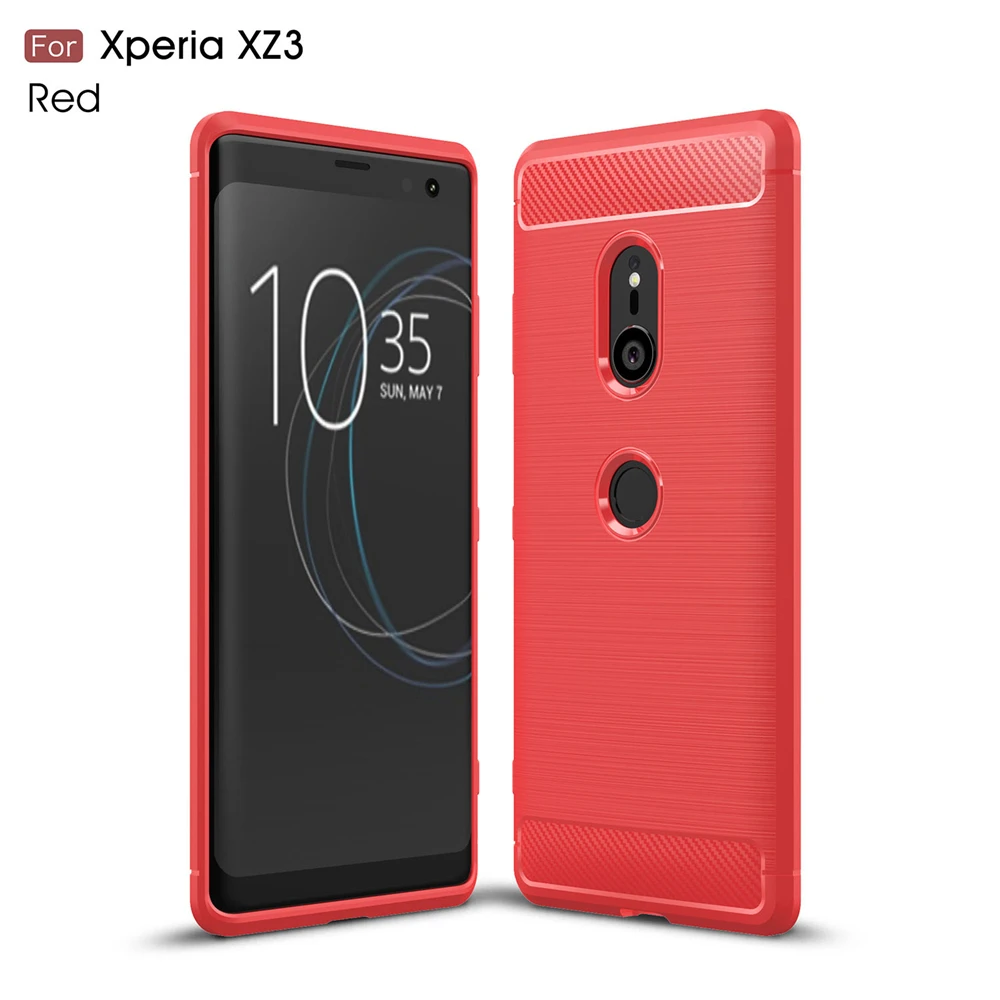 Чехол для Sony Xperia XZ3 в деловом стиле мягкий силиконовый резиновый чехол телефона |