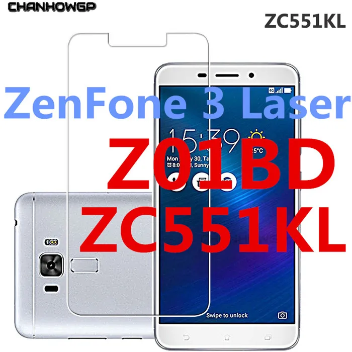 Закаленное Стекло для ASUS Zenfone 3 Max X008D X00DD Z010D ZC520TL лазерный ZC551KL Go X00AD ZB500KL ZB452KG G550KL Экран протектор - Цвет: zenfone 3 laser 5.5