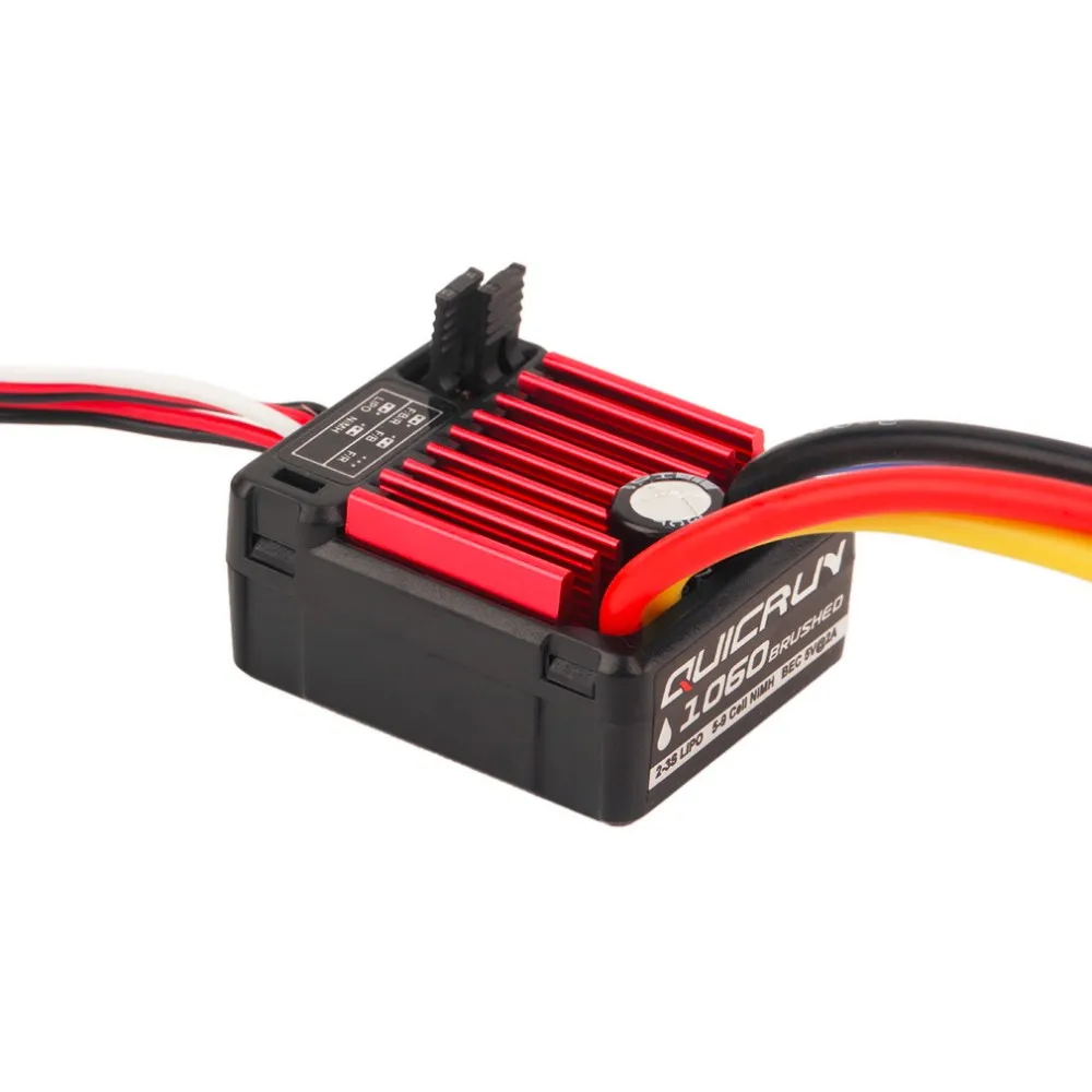 Оригинальный контроллер скорости HobbyWing QuicRun 1060 60A с щеткой для 1:10