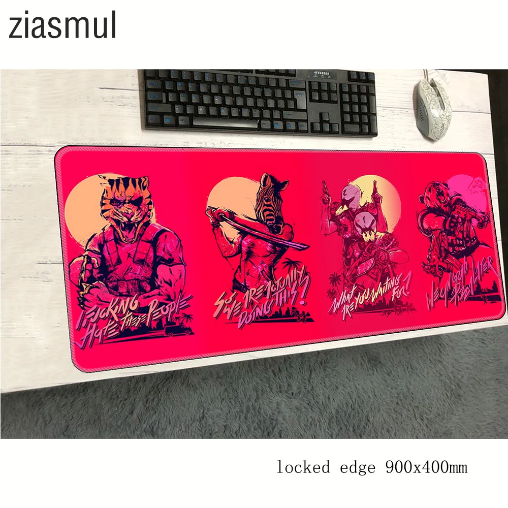 Коврик для мыши hotline miami 900x400x2 мм коврики лучший компьютерный Для Мыши игровые