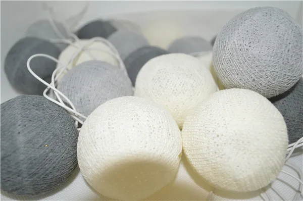 20 шт./компл. серые тона ватным тампоном патио вечерние светодиодная гирлянда