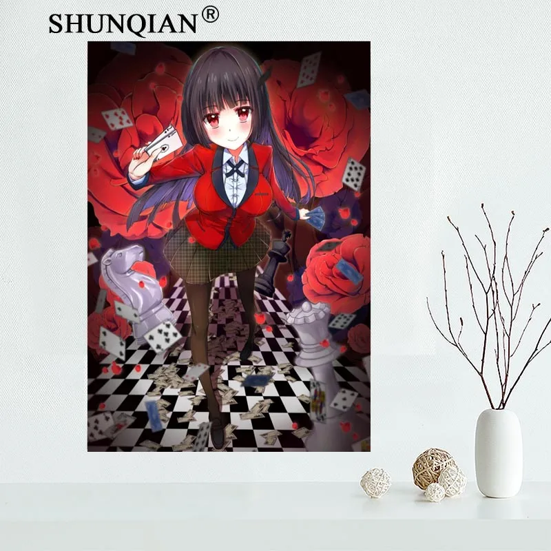 Новый kakegurui Аниме Холст Тканевый плакат для домашнего декора живопись искусство