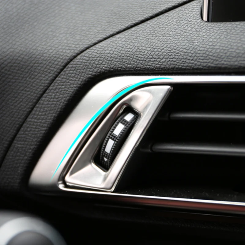Автомобиль манго для peugeot 5008 авто-Стайлинг передний A/C vent рамка отделка наклейка
