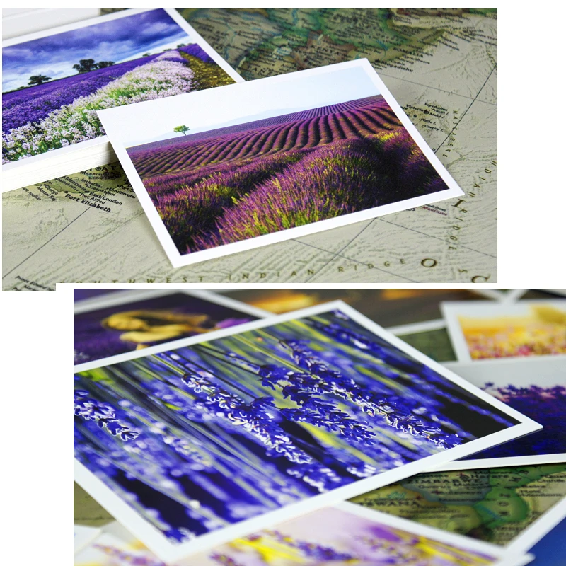 30 шт. Прованс лаванда вид карты многофункциональный Скрапбукинг вечерние ринка
