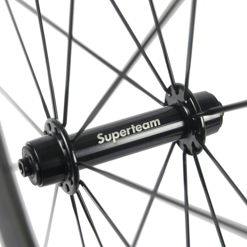 SUPERTEAM 700C карбоновые колеса 50 мм Глубина шоссейные для велосипеда с базальтовой