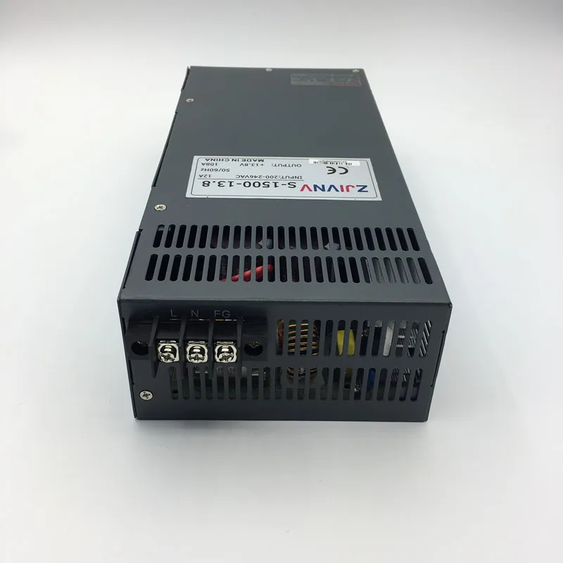 S-1500-13.8V импульсный источник питания 1500W 13,8 V 108A, одиночный выход Ac Dc источник питания, AC110V/220 V трансформатор к DC 13,8 V