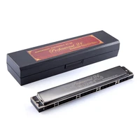hot sale tremolo harmonica 24 holes kongsheng woodwind instrument mouth organ key of c for beginners cddeffggaab
