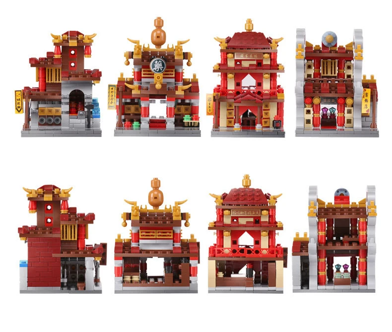 Chinatown Китай Город Мини улица вид строительный блок китайская аптека отель smithy ювелирные кирпичи коллекция игрушек