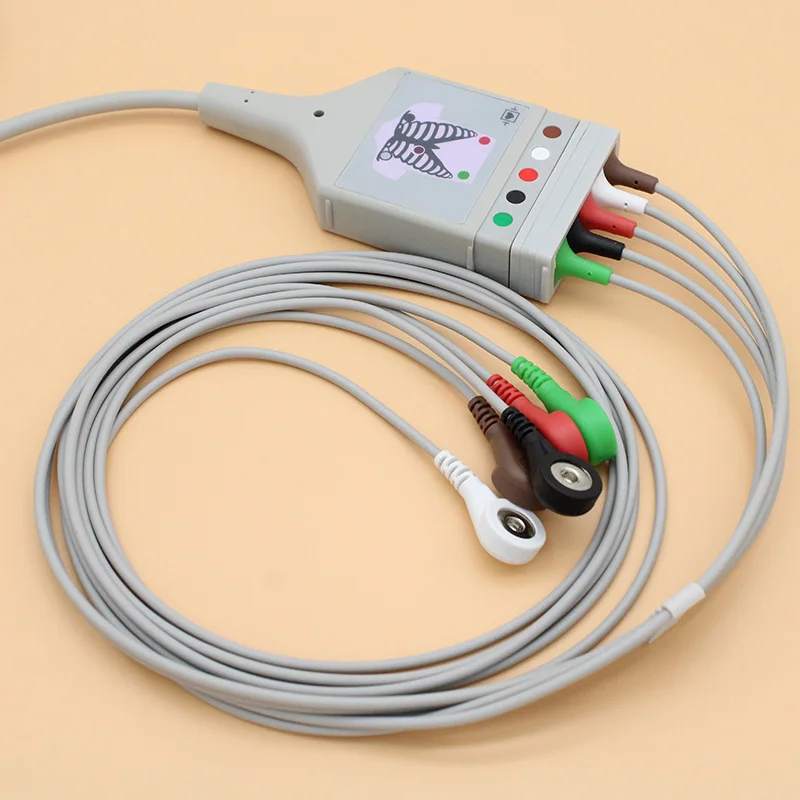 12P M1520A M1530A ECG EKG 5 проводной багажный кабель и M1625A M1623A M1635A M1633A leadwire для HP