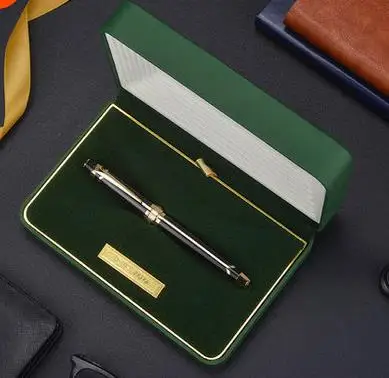 HERO Бриллиантовая 100 Классическая перьевая ручка 14K подарочная коробка|Перьевые