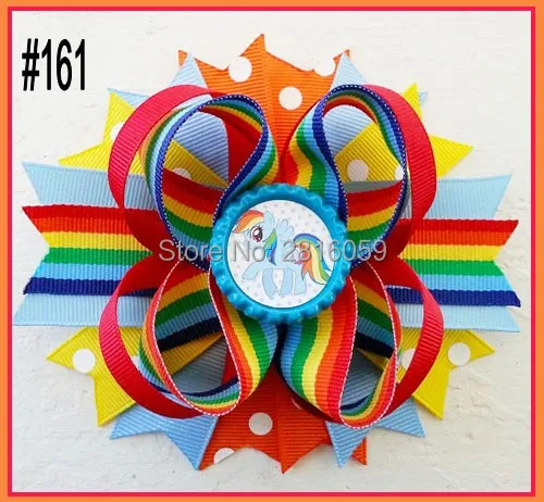 Бесплатная доставка 12 шт. 4 5 дюйма модный многослойный бантик для волос на день