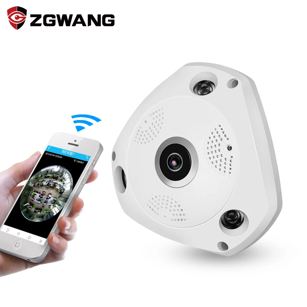 Zgwang 360 градусов VR панорама Камера дома безопасности IP 3MP HD Ночное видение
