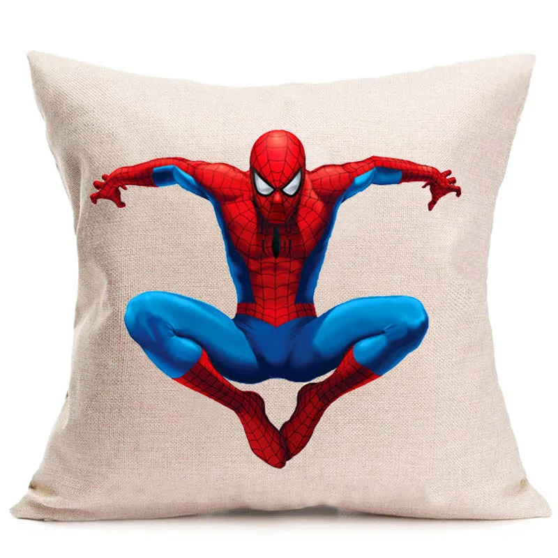 Наволочка в европейском стиле с изображением Человека паука 45*45 толстая