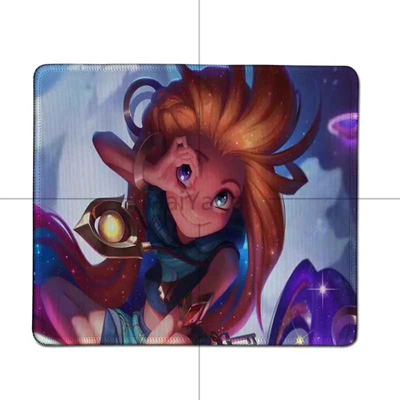 MaiYaCa Заказная кожа Zoe Лига Легенд резиновая мышь прочный Настольный большой игровой коврик для мыши Lockedge коврик для мыши Клавиатура коврик - Цвет: Lock Edge 18x22cm