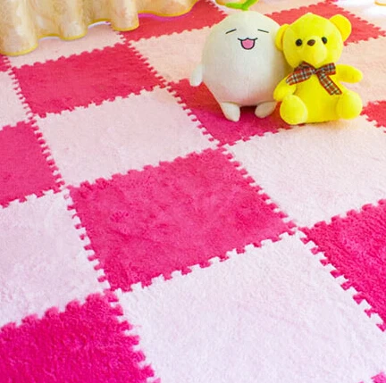 Коврик пазл плюшевый ковер для спальни магазин детских ползающих ковриков 30*30
