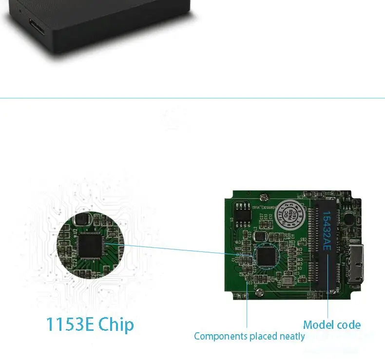 Acasis USB 3.0 SSD Алюминий 1153e чип 5 Гбит 1.8 дюймов msata внешний жесткий диск Корпуса для жёстких дисков Дело Box