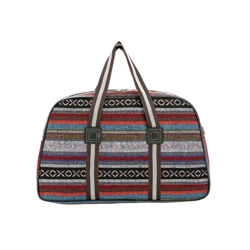 Wobag модная Женская дорожная сумка, сумка для хранения, складная дорожная сумка в цветную полоску, дорожная сумка на короткое расстояние, Мужская большая ВМЕСТИТЕЛЬНОСТЬ