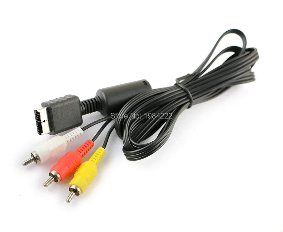 30 шт./лот Аудио Видео AV кабель к RCA шнуру для PlayStation 2/3 PS2 PS3 ТВ монитор консоли