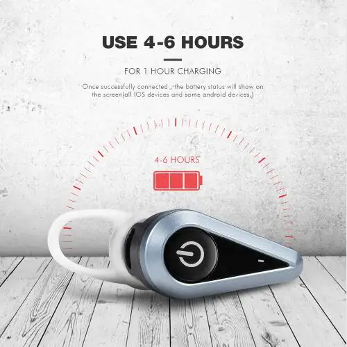 Havit мини наушники Bluetooth 16 мм Беспроводная гарнитура до 2 часов время