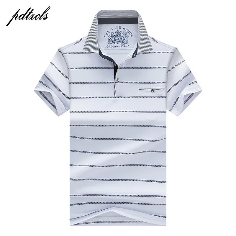 Мужская рубашка поло с отложным воротником и 3d вышивкой|Поло| |