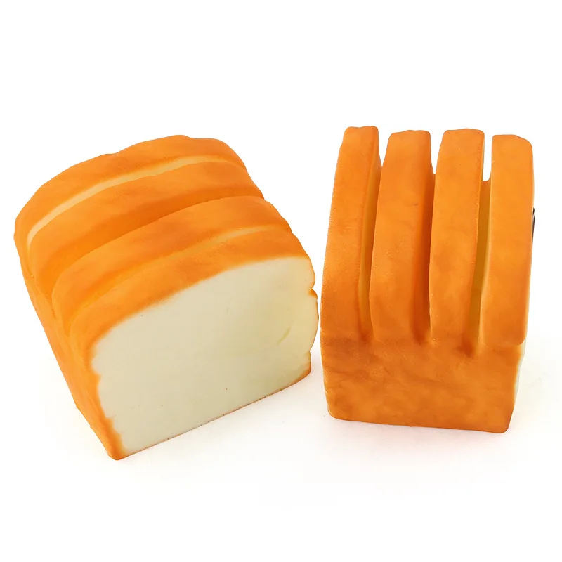 1 шт. сжимаемая игрушка Kawaii Jumbo Toast Bread Squishies Scent Soft Bun Charms еда коллекционные игрушки