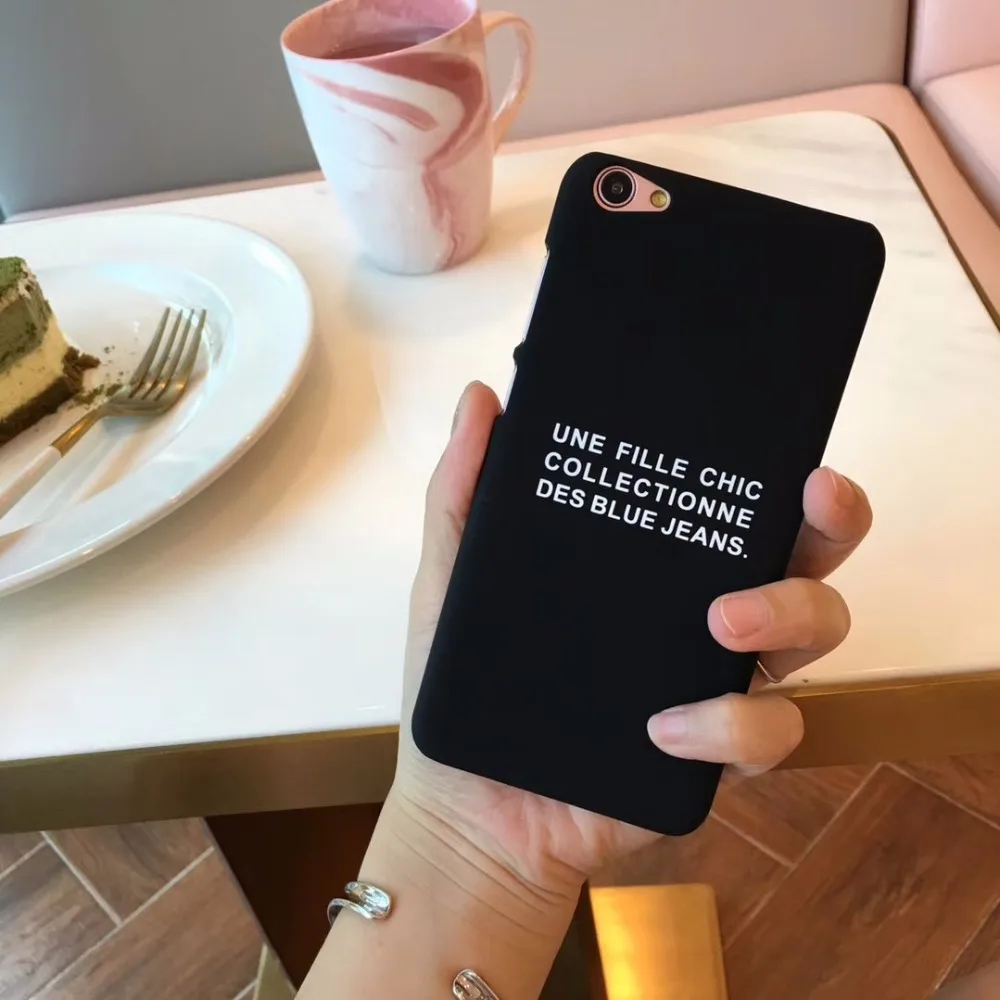 LANCHE новый жесткий слова узор чехол для телефона Мобильный сумка iPhone 6 7 8 плюс