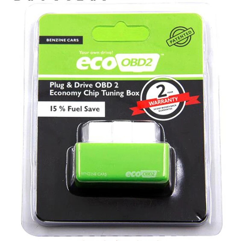 Новый зеленый/синий Eco OBD2 экономичный чип тюнинг коробка OBD Автомобильная