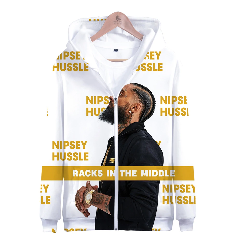 nipsey hussle толстовка на молнии повседневные толстовки Новая модная крутая уличная осенняя и зимняя одежда толстовка