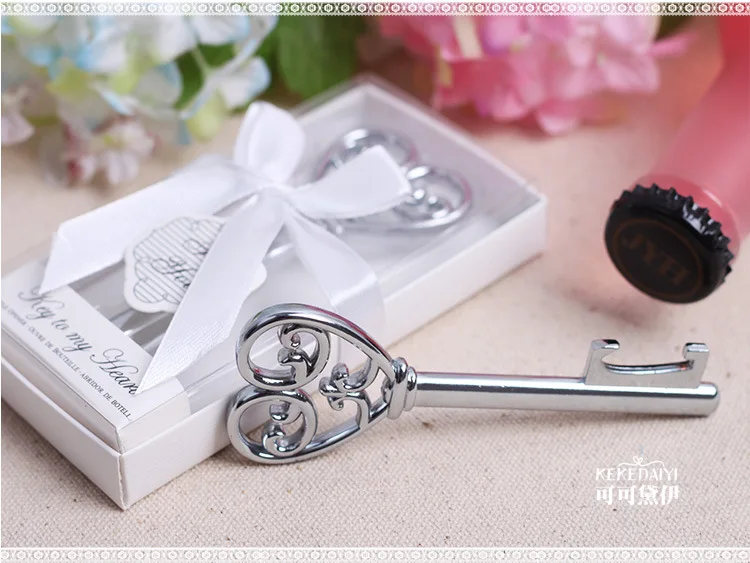 Открывалка для бутылок Ключ к моему сердцу свадебные сувениры и подарки | Дом сад