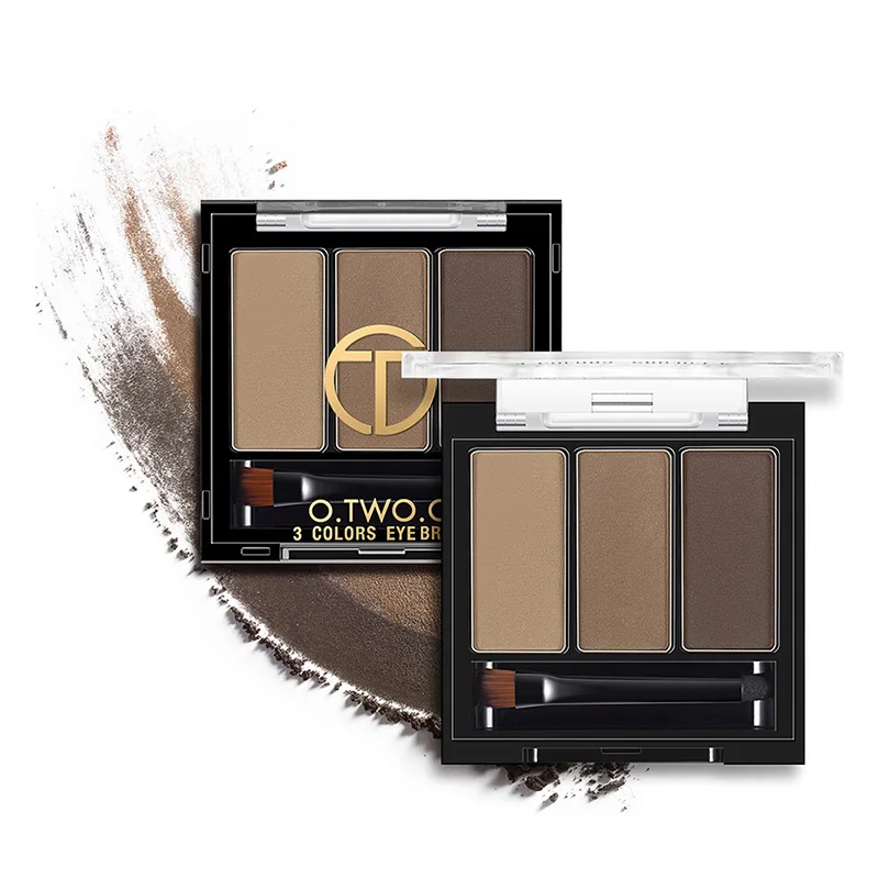 1 бровей крем косметический кисти + зеркало коричневый Черный Eye Brow Powder