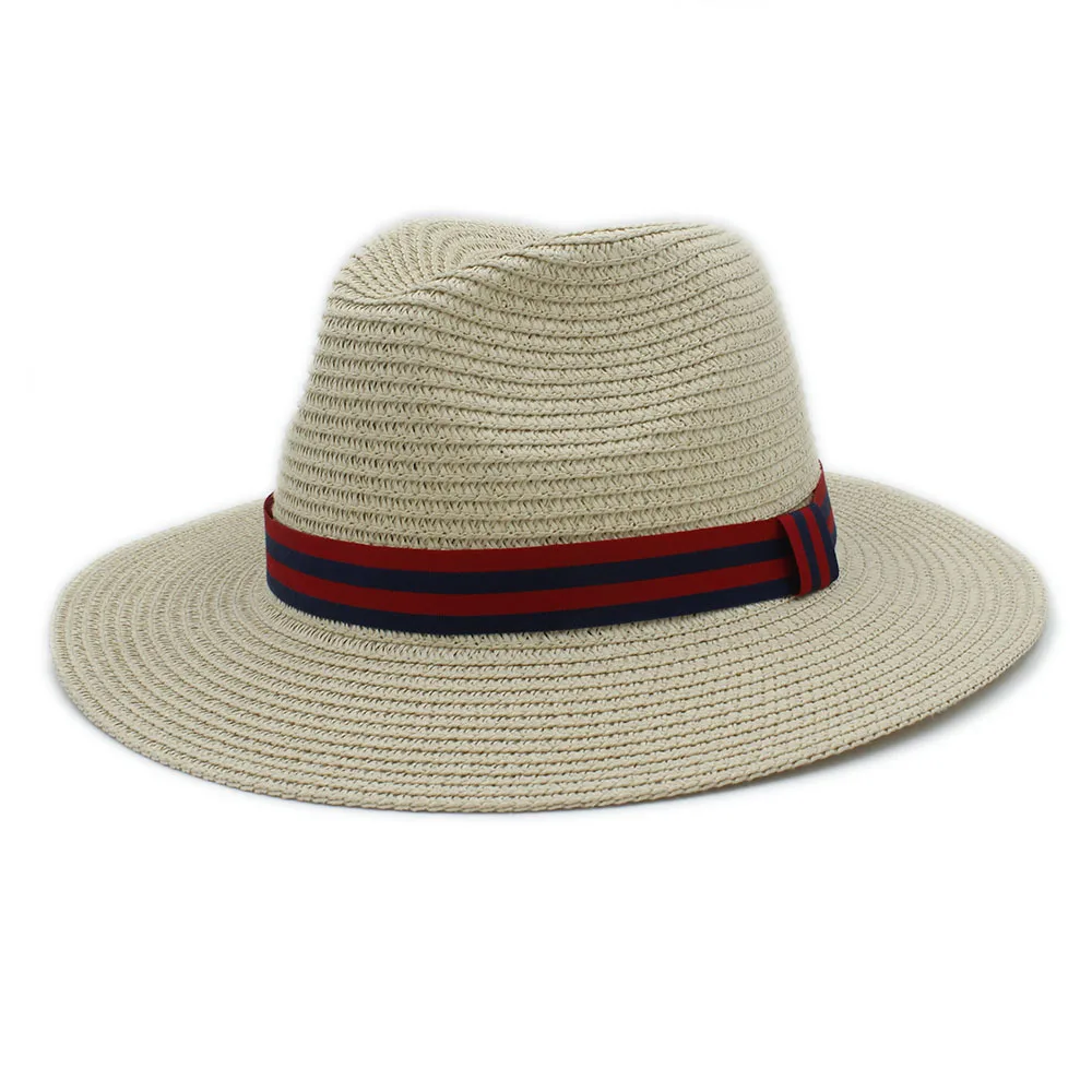 Ретро Женская и мужская летняя соломенная шляпа от солнца Toquilla для элегантной