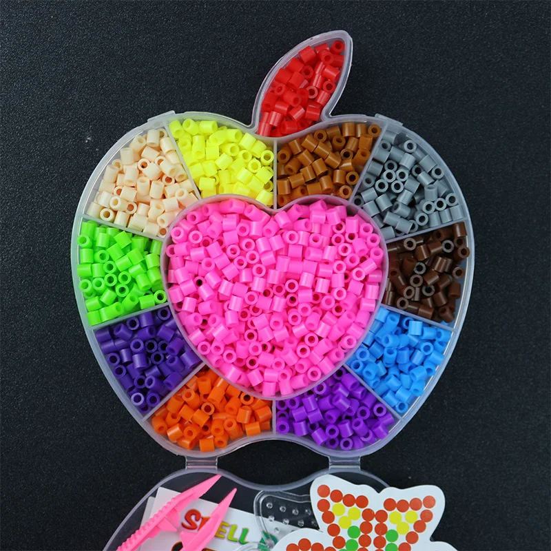 1 комплект Новые бусины Perler 5 мм Хама бусины 12 цветов предохранитель бусины головоломки ручной работы головоломки Развивающие детские игрушки «сделай сам»