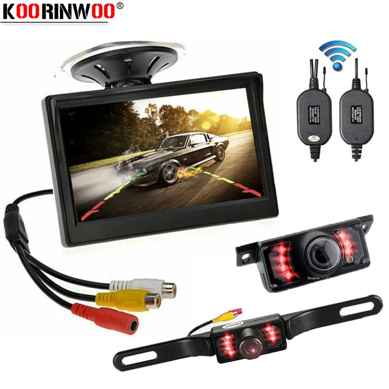 Koorinwoo обновленный набор для парковки автомобиля HD 5 &quotвидео светодиодный