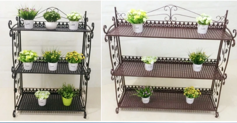 Многоэтажная креативная напольная полка для горшков в европейском стиле с