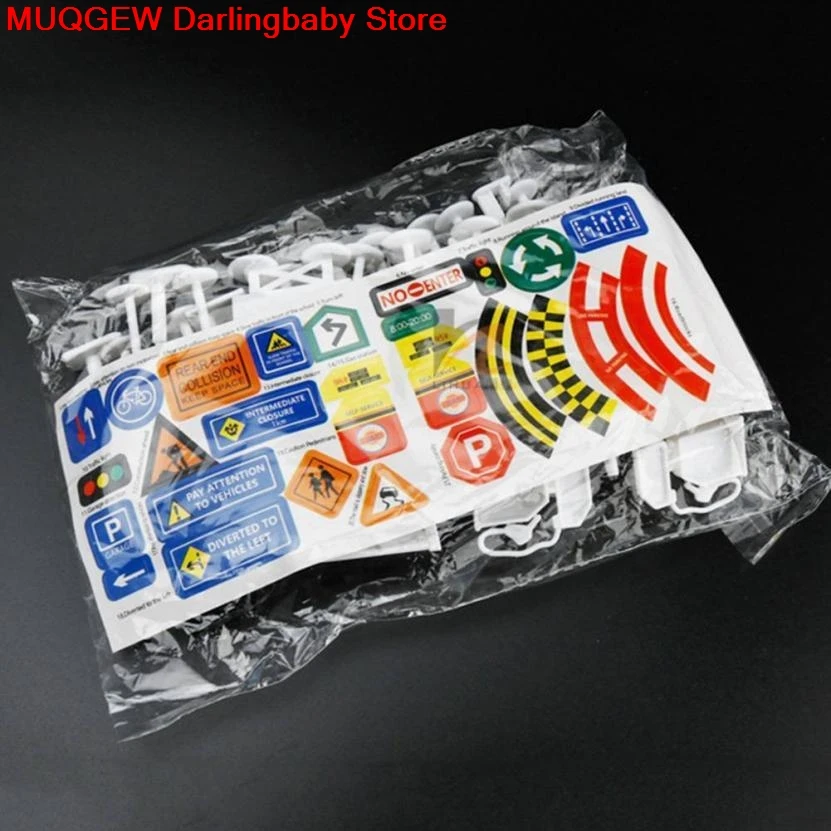 28 шт. автомобильные аксессуары Дорожные знаки Обучающие Развивающие забавные