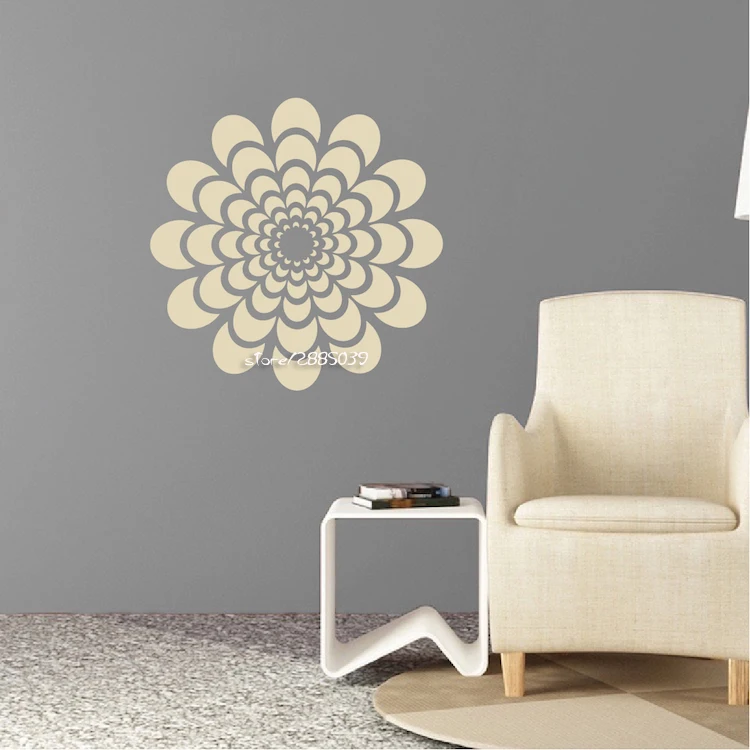 

Hot Flower Wall Stickers Vinyl Wall Decals Living Room Home Decor Decorative Removable PVC Wall Sticker Mural Poster SA734