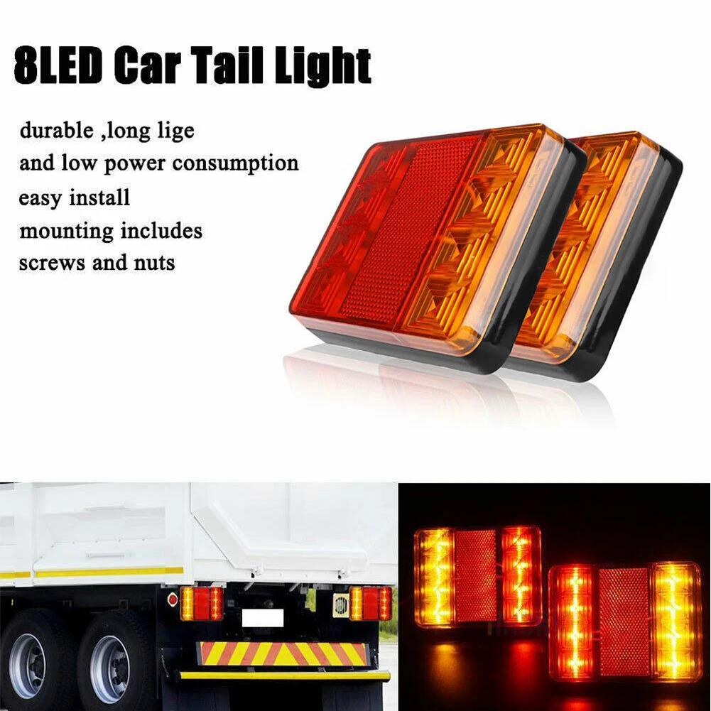 2 шт. легко установить прочный задний свет водонепроницаемый низкое потребление