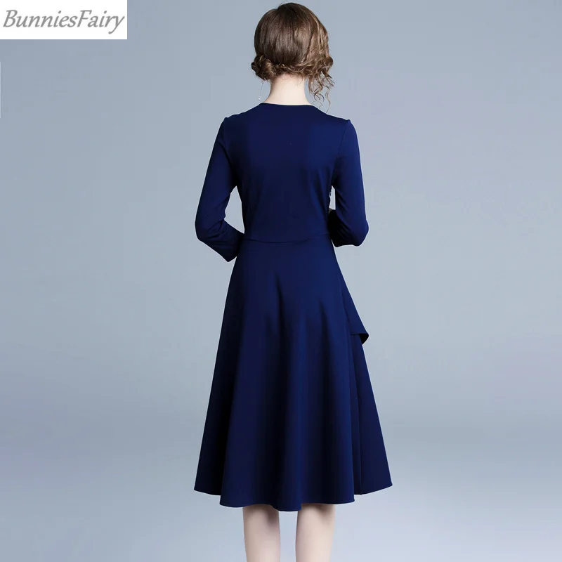 BunniesFairy 2018 осенне зимнее женское модное платье принцессы в винтажном ретро стиле