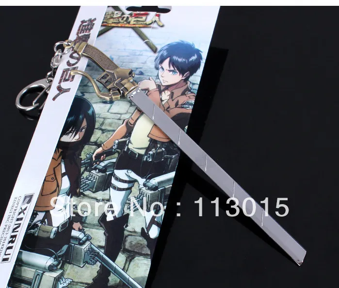 Брелок для ключей с мечом атака на Титанов 10 шт./лот|attack on titan sword|attack titanattack |