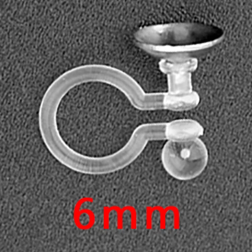 Product 2 10 шт. прозрачный 3/5/6 мм непористой ухо клип u-образные серьги золотые бегунки для Цвет аксессуары из нержавеющей стали для ювелирных изделий - Окраска металла: Product 2