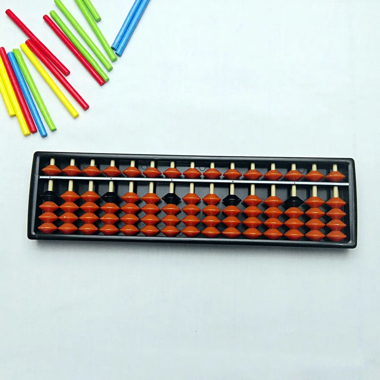 Новинка 15 стержней бусины Abacus колонна детские школьные Обучающие инструменты