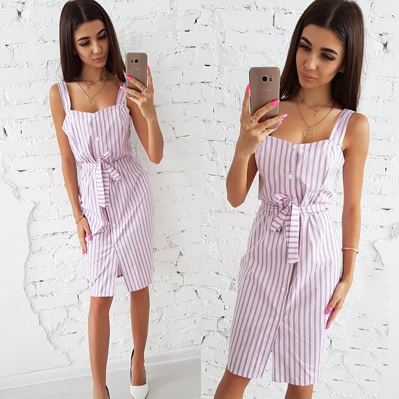 Для женщин 2018 Новый Полосатый квадратный воротник в богемном стиле карандаш