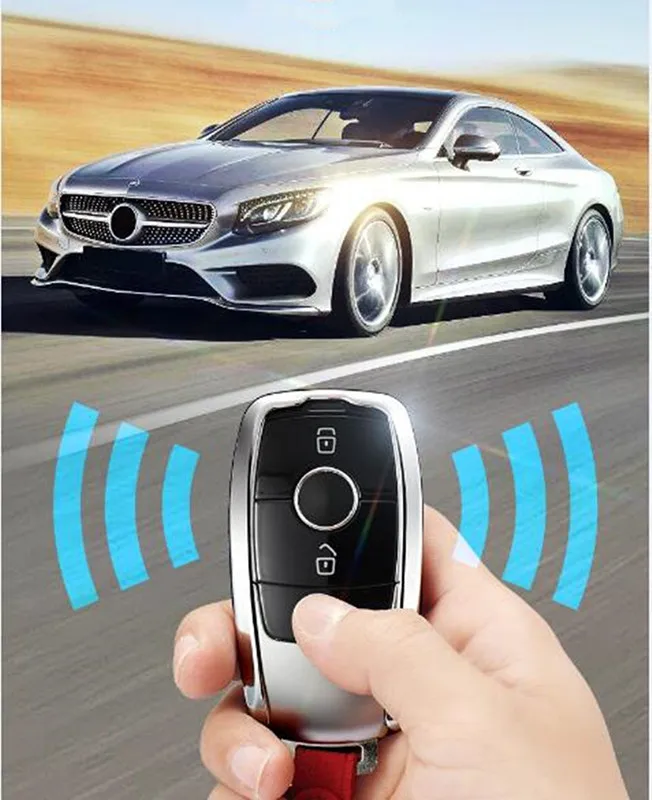 Для автомобиля Mercedes Benz AMG W203 W210 W211 W124 W202 W204 W205 W212 W176 натуральная кожа оцинкованная брелок для автомобильных ключей, чехол для ключей
