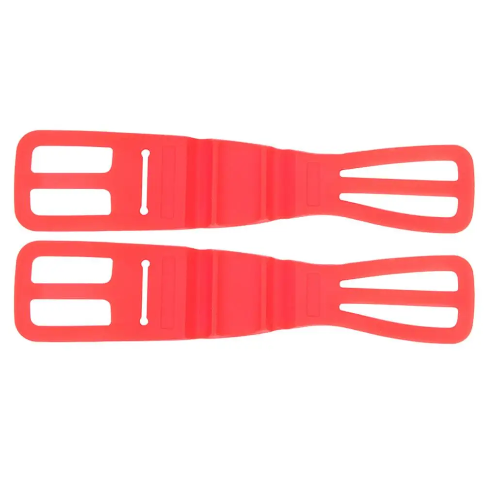 2pcs Red Силиконовый держатель для телефона для велосипеда, ремень для горного велосипеда, фонарь полосы для телефона и фонарика, эластичный универсальный бандаж, Аксессуары для велосипеда - Цвет: 2pcs Red