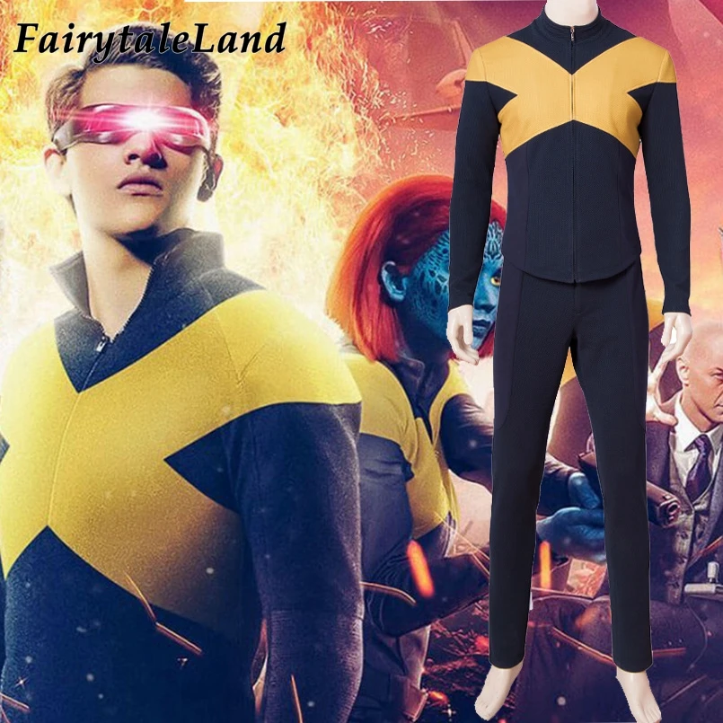 X-men Темный Феникс зверь Циклоп косплей костюм X Мужской командной формы наряд для косплея на Хэллоуин индивидуальный заказ