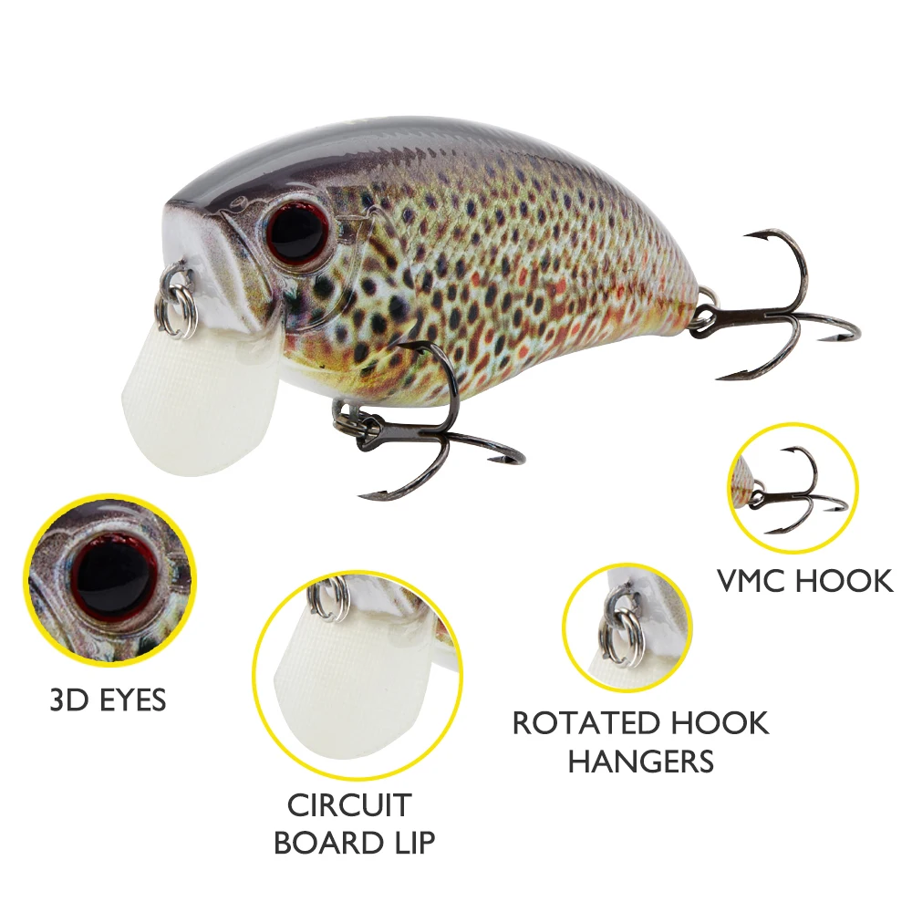2018 hunthouse Рыболовная Приманка crankbait hard bait big circuit lip trolling cranks для мм рыболовной