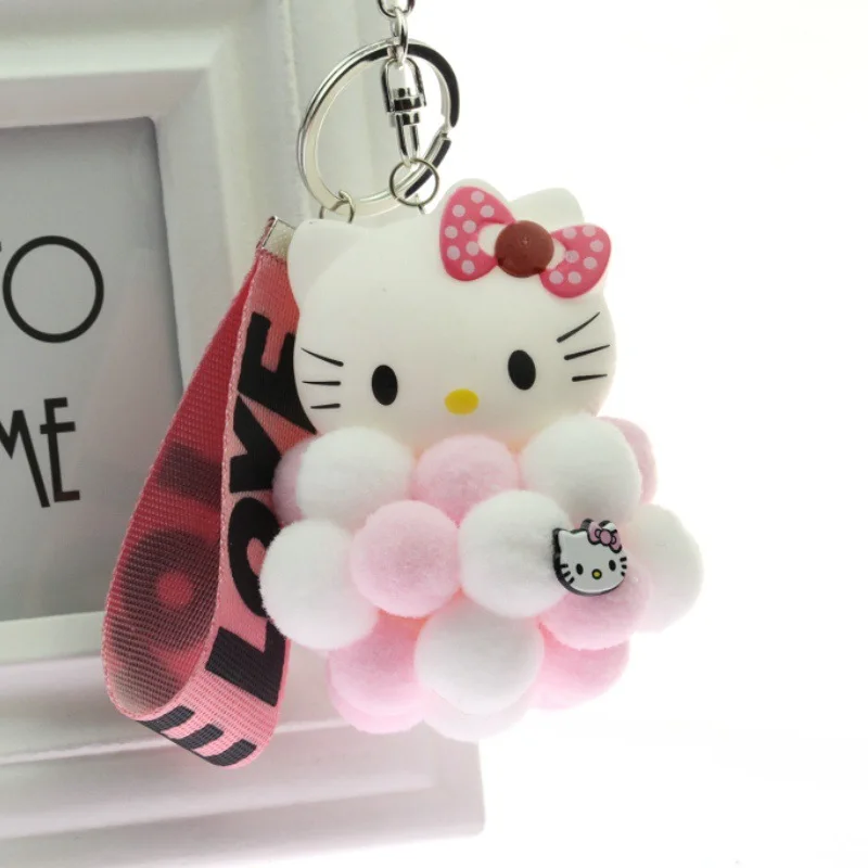 1 шт. 7 цветов 90*60 мм HelloKitty милое плюшевое кольцо плюшевые брелоки цепные игрушки
